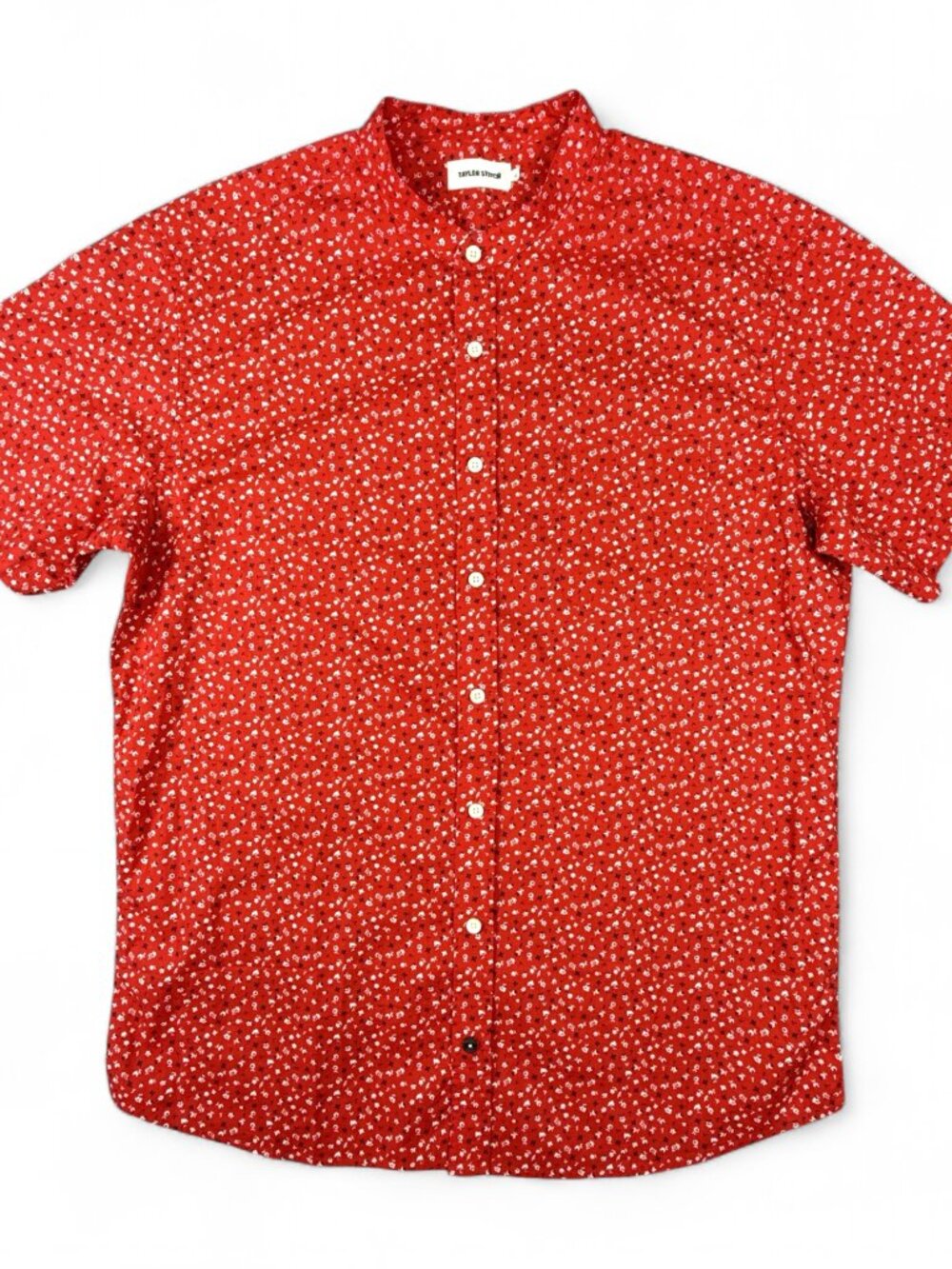 Taylor Stitch Bandit Red Floral Button Down Shirt Men's 44 (XL) Cotton